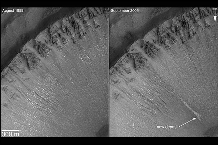 No Water Required: Mars Gullies Caused By 'Dry Ice'?